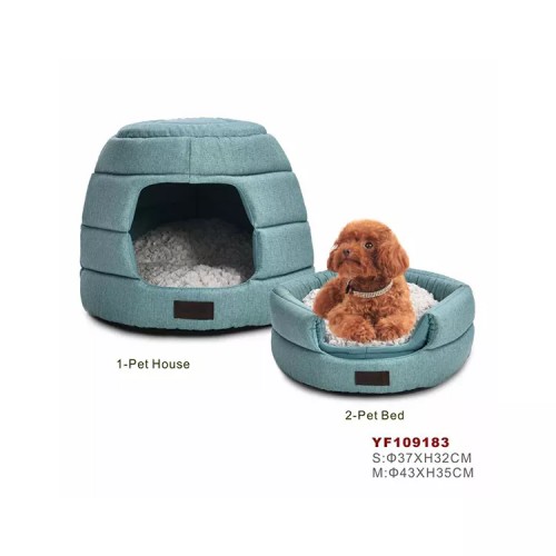 2022 Factory Direct Selling New Style PP Cotton Form Cushion Safety Dog Bed Pet Cave House