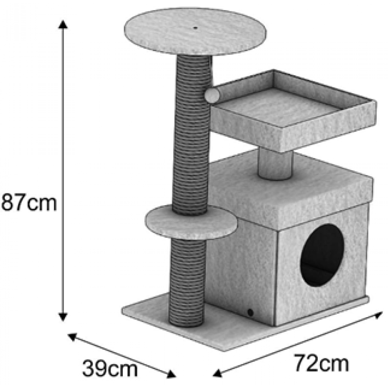 Multi-level cat tower