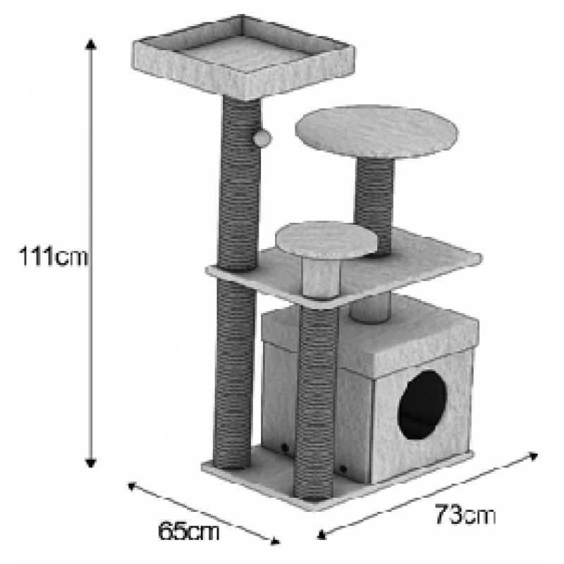 Multi-level cat tower 