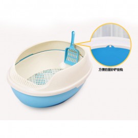 Hot New Custom Pet Plastic Cat Tray Automatic Quick Screen Big Cat Toilet Cat Litter Box 